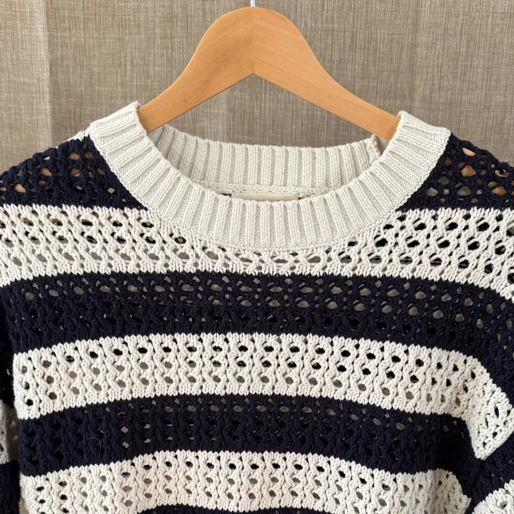 Universal Thread Striped Nautical Old Money Sweater | Size M - Picture 2 of 11